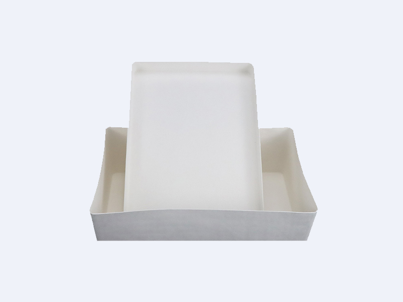 面膜白色環(huán)保濕壓紙托包裝盒定制